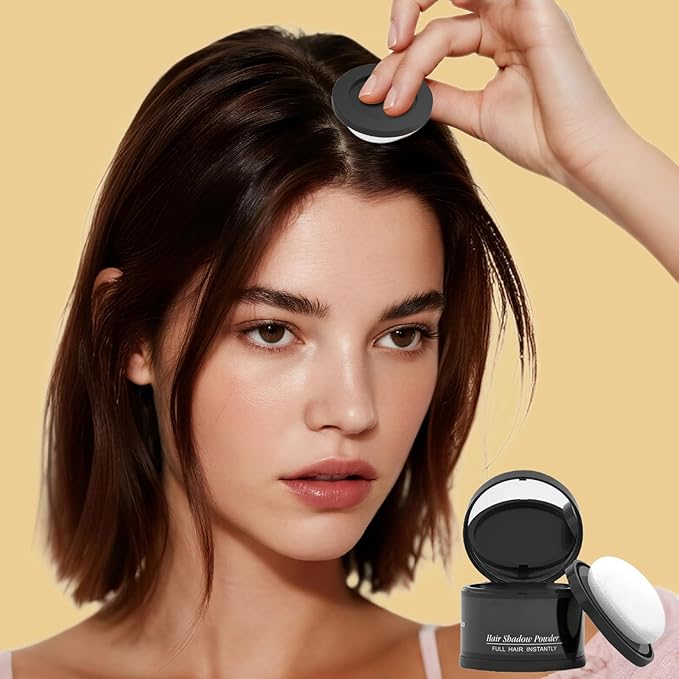 Hairline Powder (Light Blonde) Hair Dye, Instantly Color Shadow Cover for Gray Roots, Touch-Up for Thin Hair 4g