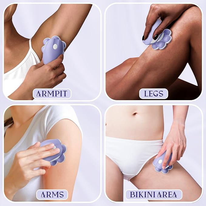 7D Electric Razor for Women: Fast & Painless Full-Body Shaver for Legs & Face – Waterproof Hair Remover with Light & Travel Cover – Wet/Dry Use, Smooth Close Shave, Birthday Christmas Gift