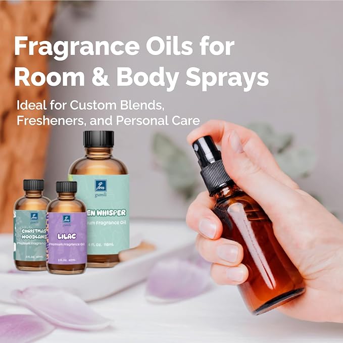 Christmas Woodland Fragrance Oil 2 Oz, Natural Scent Oil for Home Essential Oils Diffuser, Candle Making, Soap Making, DIY Body Oils, Perfume, Body Mist, Spray - Fall Winter Scent