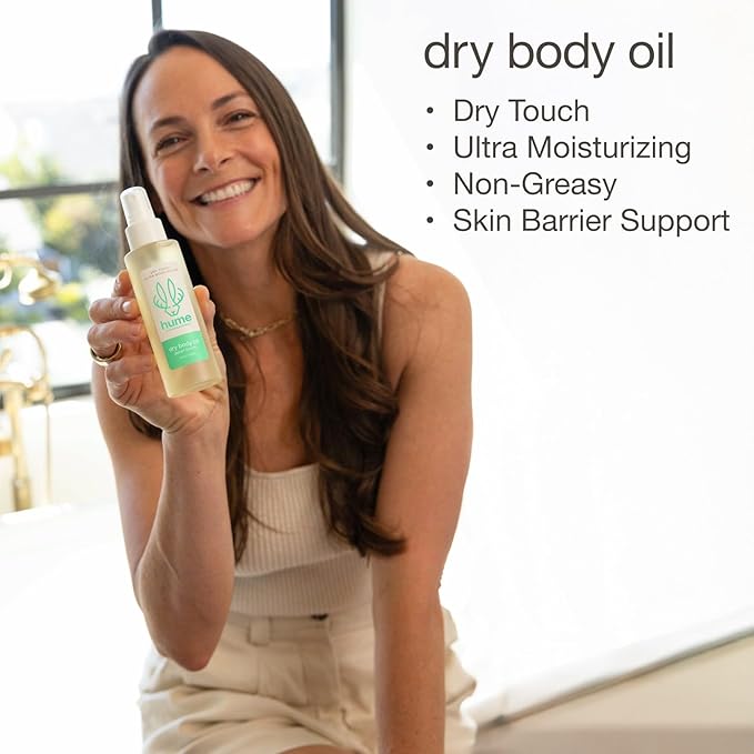 HUME SUPERNARURAL Dry Body Oil Spray - Non-Toxic Moisturizing Mist for Dehydrated or Sensitive Skin, After Shower Body Oils for Women Men, Nourishing Prickly Pear, Apricot, Fast Absorbing Plant-Based