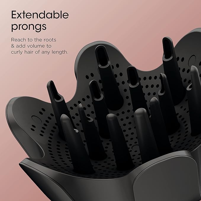 Shark Hair Dryer | FlexStyle Hair Styling System | Portable & Powerful Blow Dryer Brush | Hair Curler & Volumizer | 6 Styling Tools Included | Best for All Hair Types | Black | HD440BK