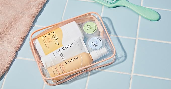 Curie Natural Deodorant for Women - Coconut Nectar + Ocean Air - Stick + Travel Size Bundle - Alumnium Free, Clean, Sustainable, Paraben Free (4 Pack)