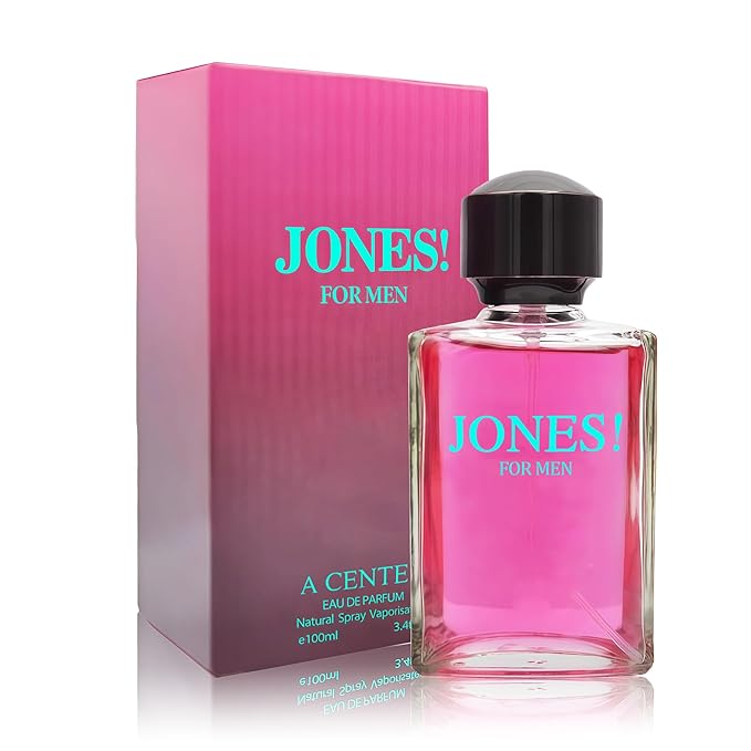 JONES! FOR MEN Eau de Parfum For Men- 90s Bold Vanilla & Iris Cologne | Long-Lasting Men's Fragrance Spray | 100ml