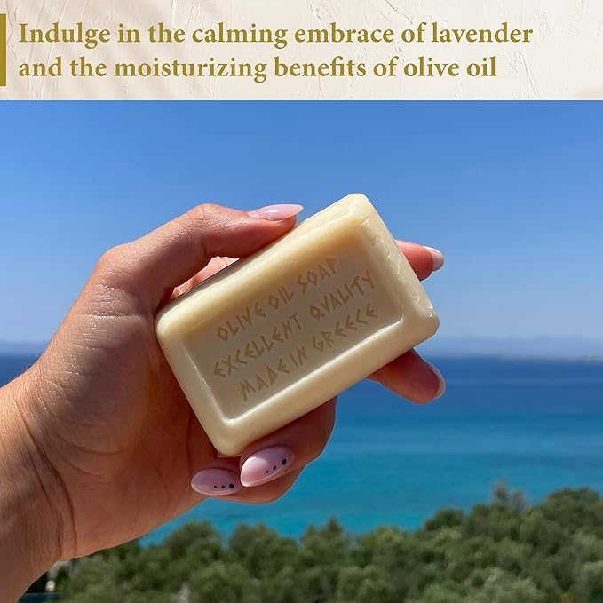 Calithea 3 Pack Soap Bars: Olive Oil Lavender Soap
