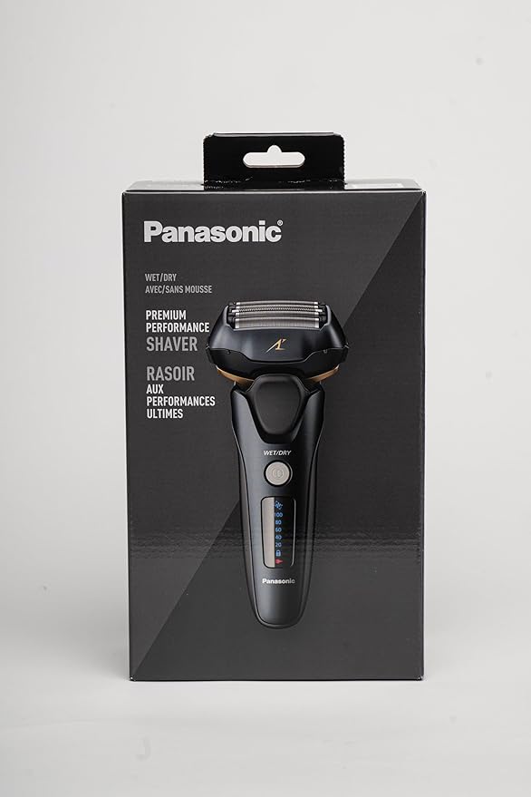 Panasonic ARC5 Electric Razor for Men with Pop-Up Trimmer, Wet/Dry 5-Blade Shaver, Men's Electric Razors for Shaving Face with Intelligent Shave Sensor and 16D Pivoting Head, ES-LV67-K (Black)