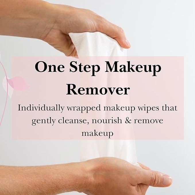 mivida 100 Count Individually Wrapped Makeup Remover Wipes with Vitamin E | Fragrance-Free, Alcohol-Free makeup wipes | Hypoallergenic single make up removing wipes