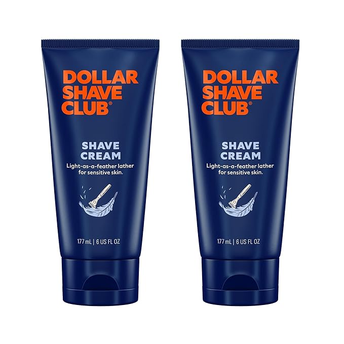 Dollar Shave Club | Shave Cream 6 ounce (2 Pack) | Hydrating Shaving Cream for Sensitive Skin