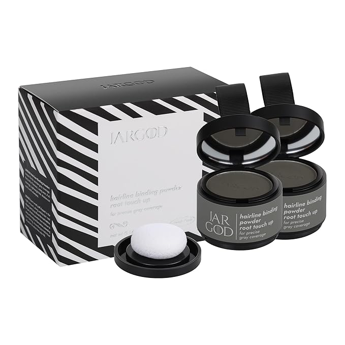 Root touch up powder Hairline Powder for root cover up temporary root concealing powder for Women & Men, for instant gray hair cover up (Ash Brown, 0.14 Ounce (Pack of 2))