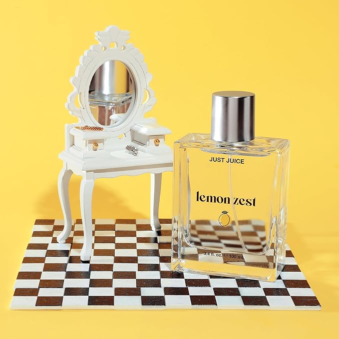 Just Juice Lemon Zest - Bright Fruity Floral Perfume - Lemon, Grapefruit, Mandarin Perfumes for Women and Men - 3.4 oz