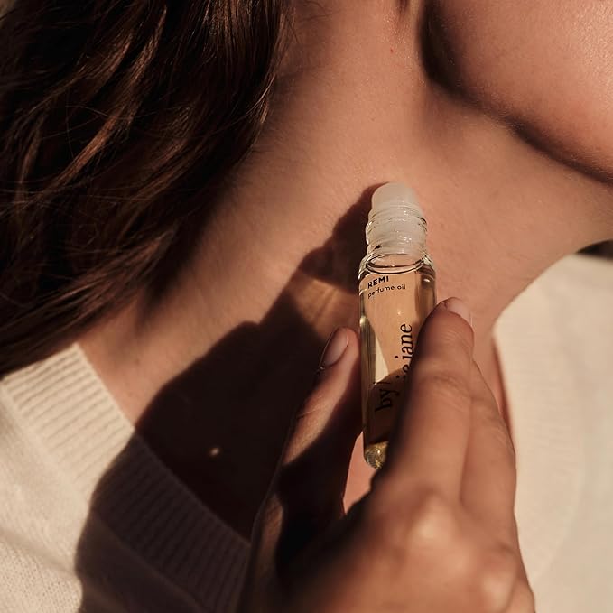 By Rosie Jane Roll On Perfume Oil (Remi) - Clean, Travel Perfume for Women - Enriched with Notes of Mandarin, Cardamom & White Amber - Vegan, Paraben, Sulfate & Phthalate Free (7 ml)