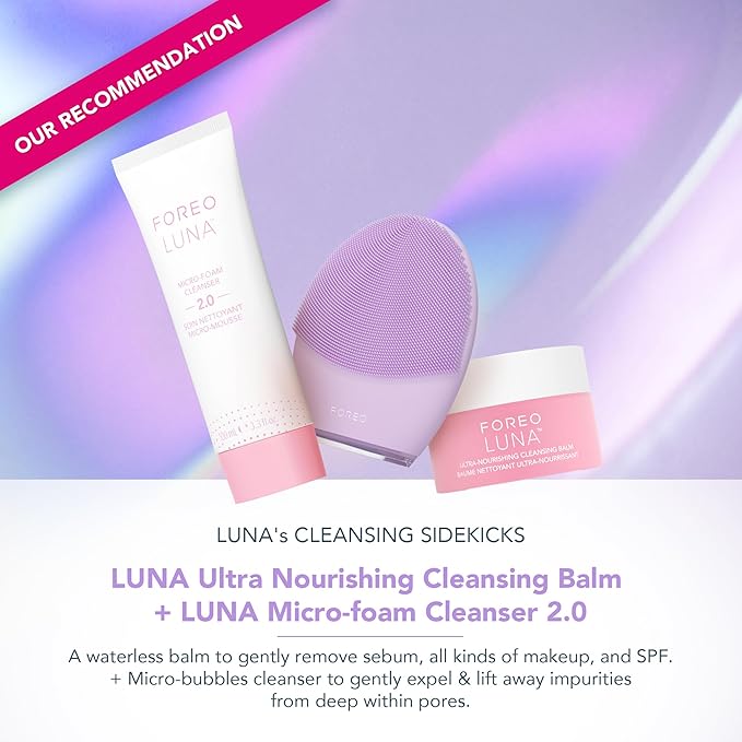 FOREO LUNA 4 Face Cleansing Brush - Firming Face Massager - Anti Aging Care - Enhances Absorption - Simple Skin Care Tools - Sensitive Skin