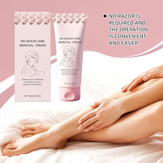 Bare Basics Hair Removal Cream,No Shave Hair Remover for Women, Fast and Gentle, Moisturizes and Nurtures Skin, Leaves Skin Smooth & Soft, 5.29 oz (1 PC)