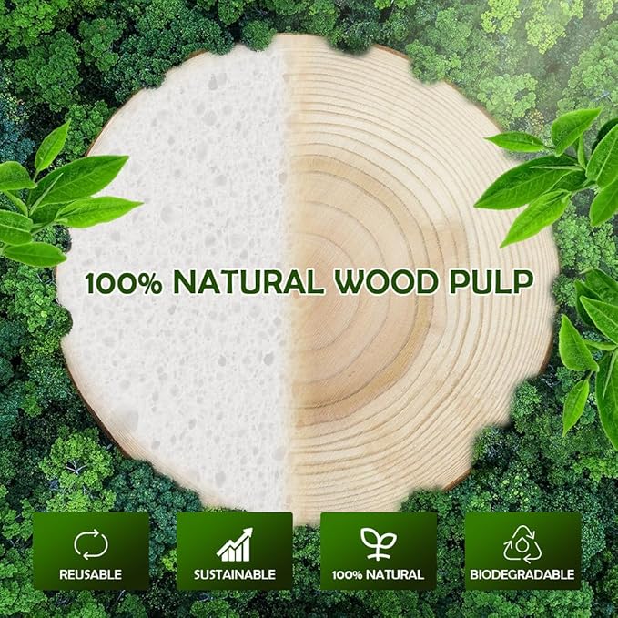 AIDEA Compressed Facial Sponges 96Count White, Round, Face Sponges for Cleansing, Travel Essentials, Natural Cellulose Cosmetic Makeup Sponge for Facial Cleansing, Exfoliating, Makeup Removal