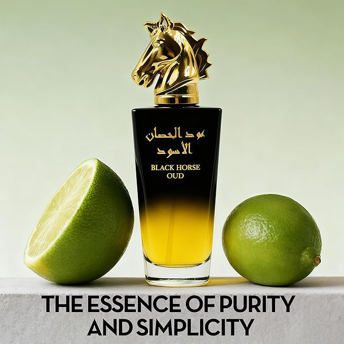 BLACK Horse Long-Lasting Cologne for Men | Fresh Citrus & Woody Scent | Eau de Toilette 100ml Spray | Day to Night Fragrance