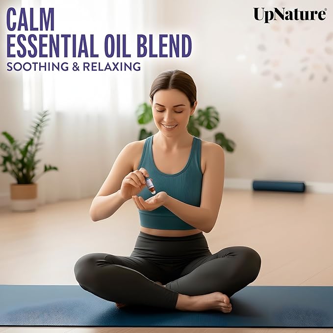 UpNature Self Care Gifts Essential Oil Roll On Set - Relaxation Stress Relief Gifts for Women – 3 Roller Essential Oils (Calm, Beauty & Breathe) Stocking Stuffers for Teen Girls