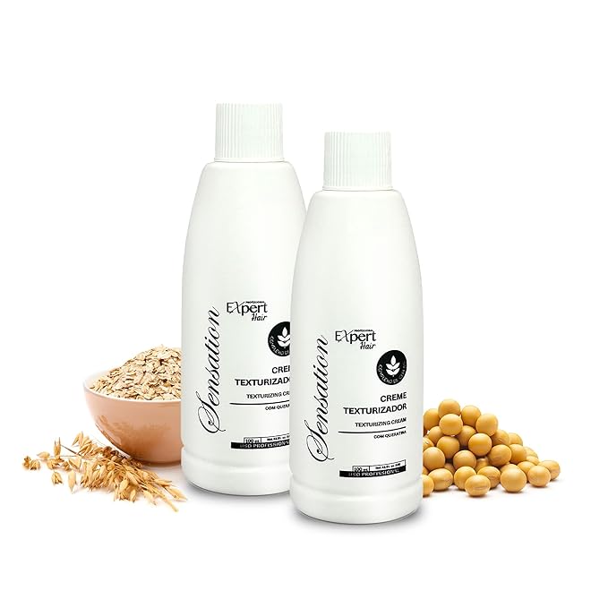 Expert Hair Sensation Keratin Hair Treatment Brazilian - Anti Frizz, Brazilian Traditional Straightening - Keratina Para Alisar El Pelo, Keratina Brasileña, Brazilian Blowout Products 100ml(Pack of 2)