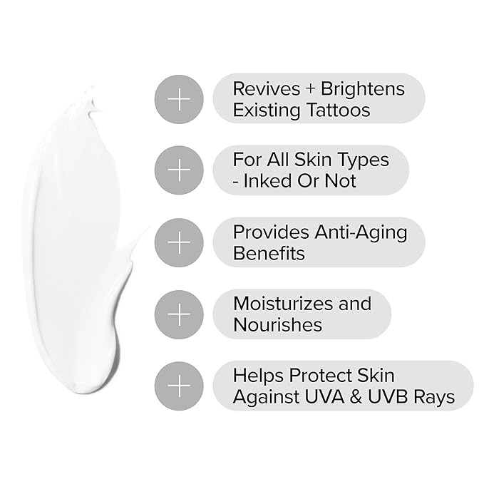 Tattoo Care Favorites Kit (3 Piece) - Enhance Balm, Replenish Daily Body Lotion & Defend Mineral Sunscreen SPF 30 - All Skin Types/Full Coverage Tattoo Care Kit