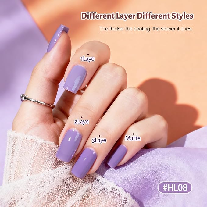 Fall Maple Leaf Nail Polish Set -12 Colors Orange Purple Yellow Nude Pink Nail Polish Set With Base Coat and Top Coat Quick Dry Long Lasting Color Nail Polish for Holiday Gift Giving