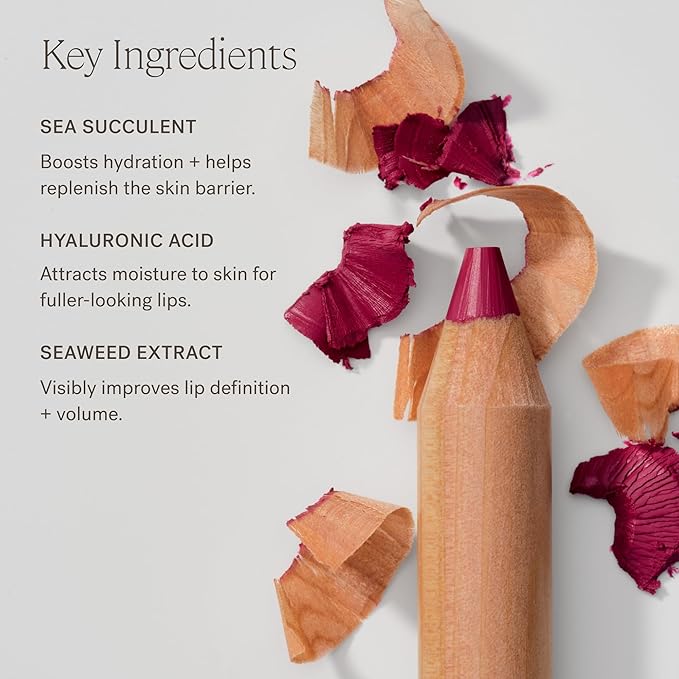 ILIA - Lip Sketch Hydrating Crayon | Hydrate, Plump, Smooth, Strengthen | Long Lasting up to 12-Hours, Bleed-Resistant, Soft-Matte | Barrier-Building, Non-Toxic, Cruelty-Free (Untitled)
