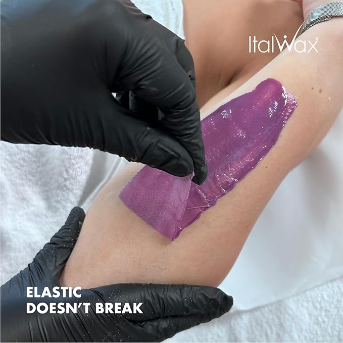 Italwax Plum - 1kg / 2.2lb - Hard wax beads for hair removal - Natural formulation ideal for all skin type - Fruit aroma - Recommended for Bikini Area and Armpits