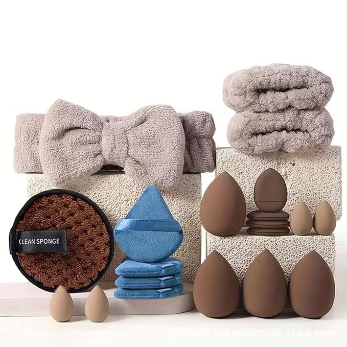 Makeup Brush Set 33 Pcs Makeup Tool Set Premium Synthetic Foundation Powder Concealers Eye shadows Blush Makeup Brushes (blue, 33 Piece Set)