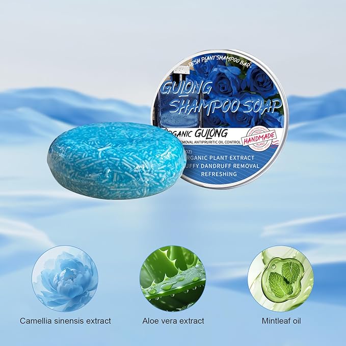 Cologne Shampoo Bar, 2 Pack Solid Shampoo Bar for Men, Deep Cleansing & Nourishing Hair Roots, Fluffy Dandruff Removal Natural Organics Soap Bars for All Hair Types