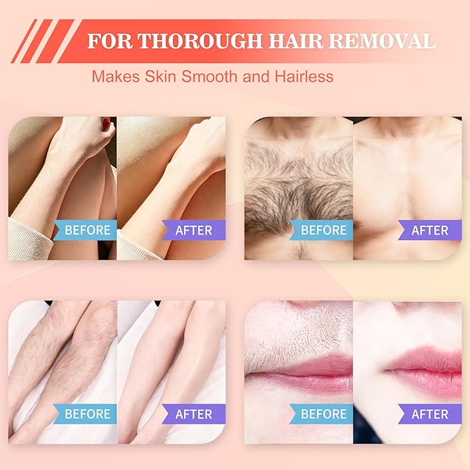 Wax Strips for Hair Removal - 40 Count (20 Body + 20 Face Strips) with 5 Soothing Oil Wipes, Waxing Kit for Women, At-Home Waxing Kit for Women & Men - Legs, Bikini, Underarms, Face, Hypoallergenic