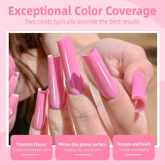 Major Dijit Hot Pink Quick Dry Regular Nail Polish - Nail Art Lacquer, 0.41 Fl Oz