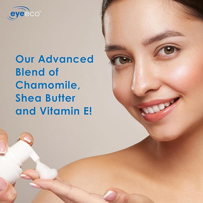 Gentle Tea Tree Oil Foaming Facial Cleanser – 6oz – Non-Irritating Eyelid Cleanser & Face Wash with Tea Tree, Chamomile & Shea Butter