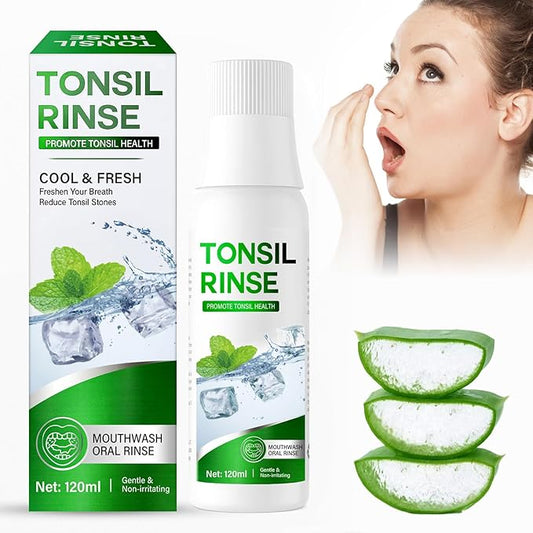 Tonsil Stone Remover, Natural Oral Rinse Liquid wihout Alcohol, Tonsil Stone Mouthwash to Help Soothe Tonsils, Fight Bad Breath