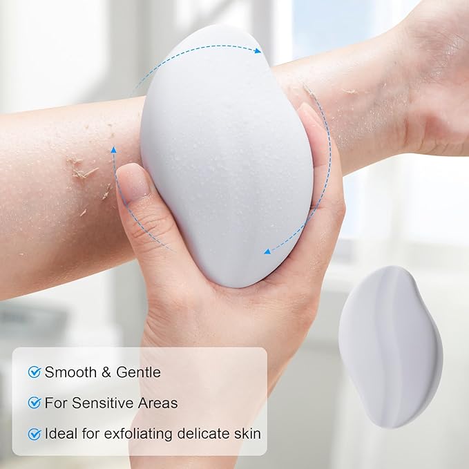 Hair Remover Eraser, Reusable Crystal Hair Remover, Magic Painless Exfoliation Beauty Tools, Portable Travel Body Hair Removal Tool, Hair Eraser for Back Arms Legs(2pcs)