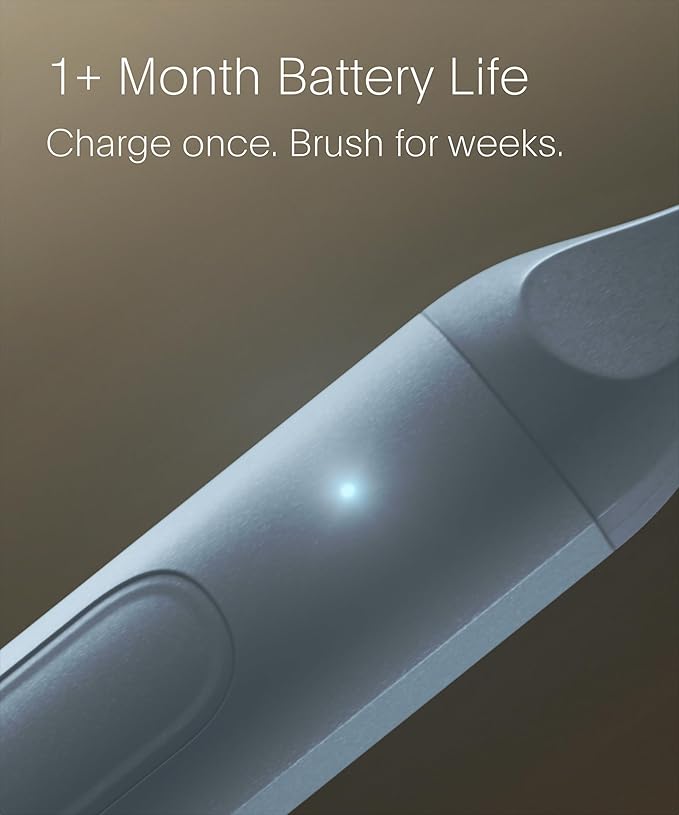 SURI 2.0 New Sonic Electric Toothbrush with Pressure Sensor & UV-Cleaning Travel Case | 1 Month+ Battery | Electric Toothbrush for Adults | Travel Toothbrushes | Tooth Brush | Blue