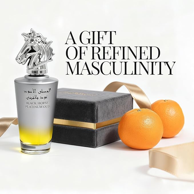 BLACK HORSE OUD Long-Lasting Cologne for Men | Fresh Citrus & Woody Scent | Eau de Toilette 100ml Spray | Day to Night Fragrance