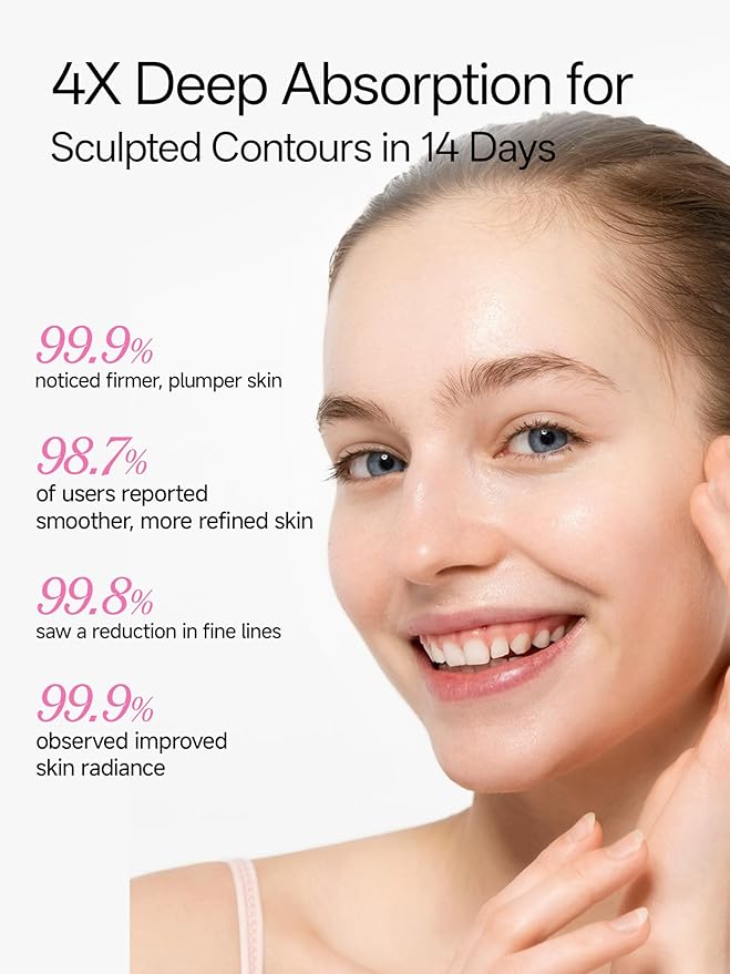 WNP 6D Bionic Collagen Bio‑Gel Mask Overnight Deep Hydration with 5.1% Collagen, Niacinamide, Hyaluronic Acid, Firming, Anti‑Aging, Brightening for Sensitive Skin 28g x 4