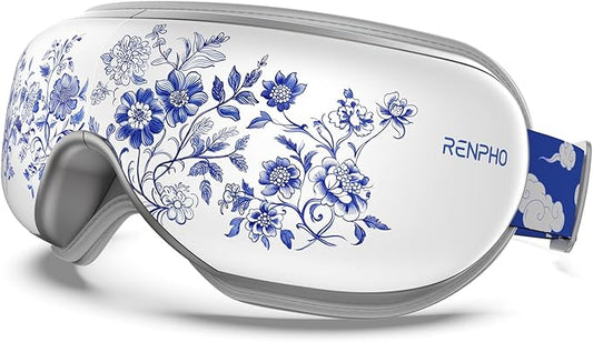 RENPHO Eyeris 1 Eye Massager with Heat, Christmas Birthday Gifts for Mom Dad Women Men Her Him, Sleep Mask with Heat Bluetooth Music, Relax Eye