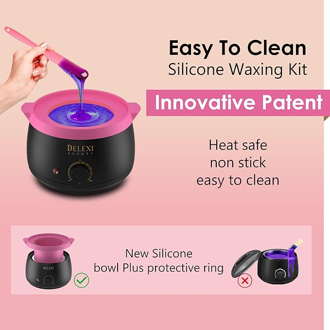 Premium Waxing Kit for Sensitive Skin – Painless Hard Wax Beads, Safe Wax Warmer, Pre/Post Care Spray, Salon-Grade Results at Home for Face, Bikini, Brazilian & Full Body