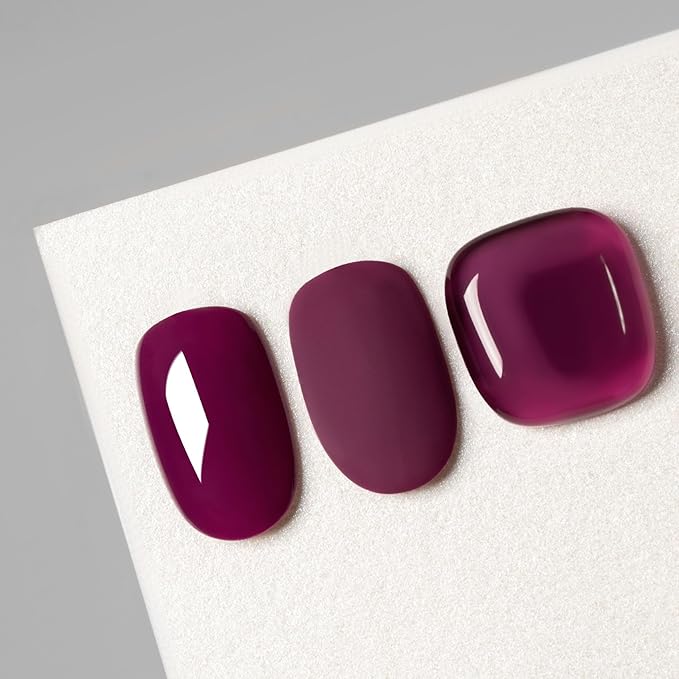 MAYCHAO 15ML Vino Red Gel Nail Polish 1Pc Claret-Red Nail Polish Soak Off UV LED Nail Gel Polish Nail Art Starter Manicure Salon DIY at Home, 0.5 OZ