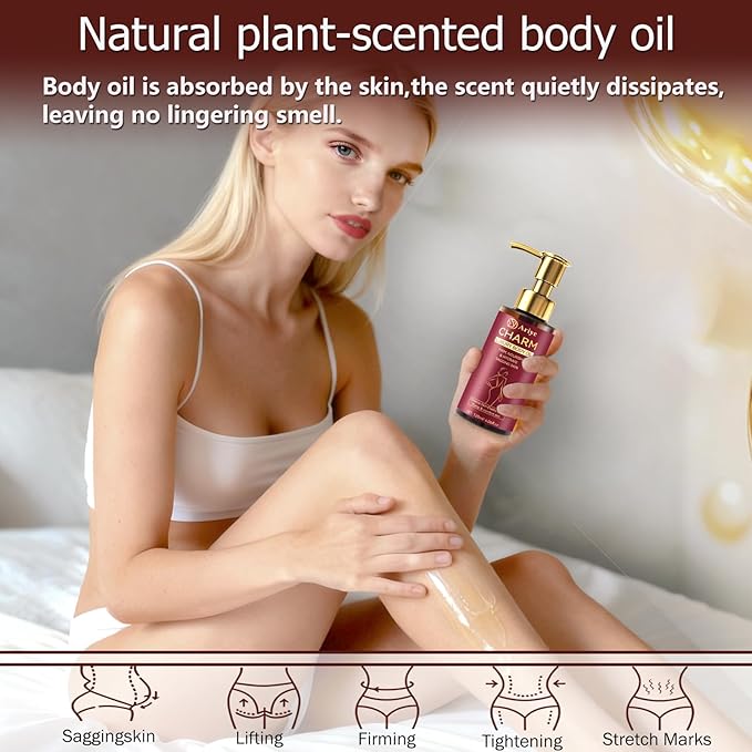 Body Firming Oil Luxury Glow & Remedy body oil for women,Body Oil After Shower Tightening&Hydrating Treatment for Arms,Legs,Stomach&Body,Natural Firming Oil for Dry Skin, Body Oil-(4.06 Fl. Oz)/1Pcs