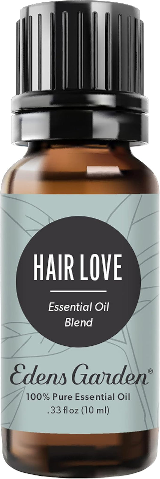 Edens Hair Love Essential Oil Blend- 100% Pure Premium Grade, Undiluted, Natural, Therapeutic, Aromatherapy, The Best for Diffusing, Skin, Hair, Face 10 ml (.33 fl oz)