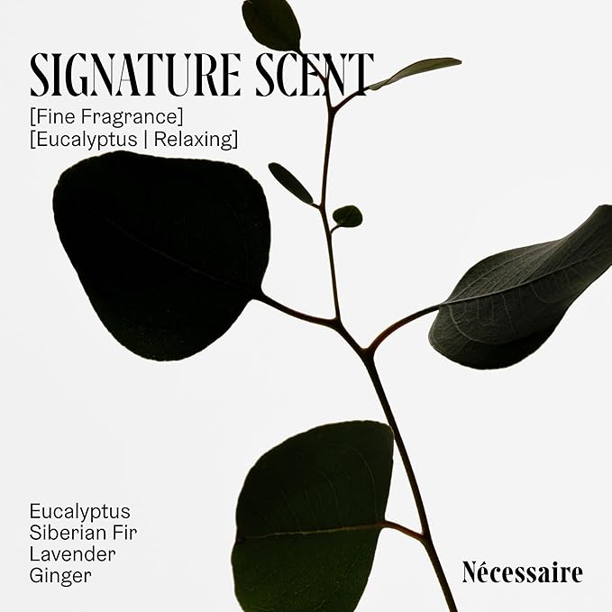 Nécessaire The Body Lotion Eucalyptus – Multi-Peptide Body Moisturizer for Women + Men – Non-Comedogenic Body Lotion with Niacinamide – 450ml/15.2 fl oz