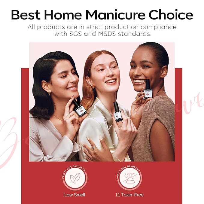 modelones Gel Nail Polish Burgundy Dark Red Glitter Nail Gel Polish Christmas Sparkle Nails Shiny Holographic Soak OFF LED Nail Art Nail Manicure Salon DIY Nails Gift for Women 15 ML