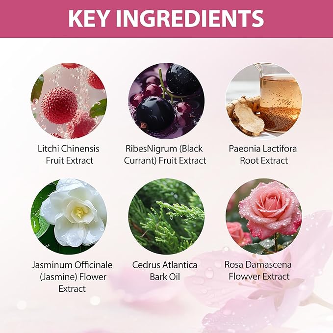 Pheromones Perfumes for Women, Roll On Perfume Oil, Travel Size Portable Essential Oil, Attract Men,3-Layered Scent with Lychee, Peony & Musk - Versatile Gift for Her