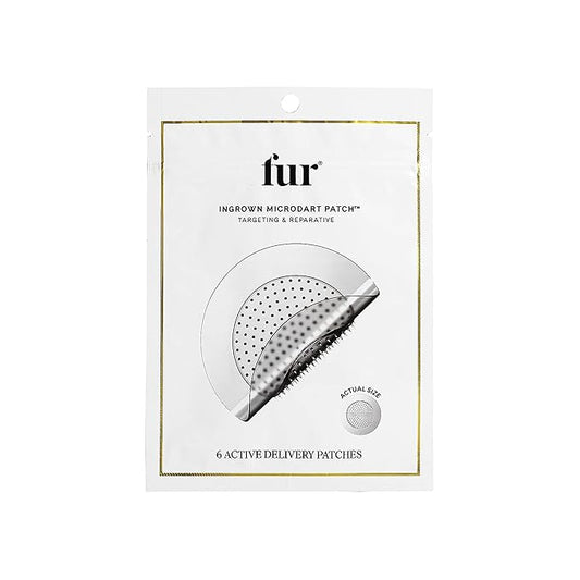 Fur Ingrown Microdart Patches - Ingrown Hair Care, Quickly and Effectively Clear Up Ingrown Hair Bumps - 6 Pack