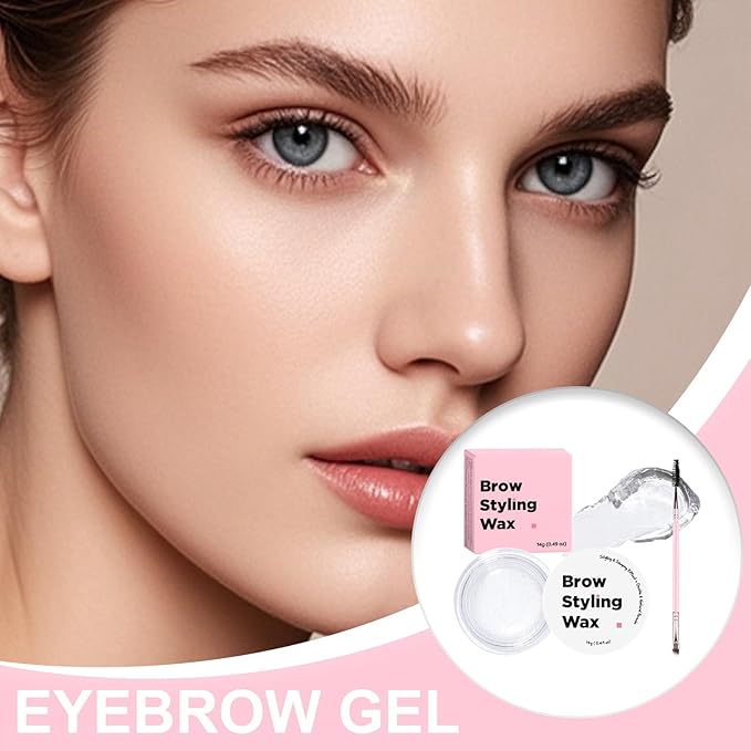 Eyebrow Gel - Clear Brow Styling Wax | Long Lasting Shaping Cream | Natural Eye Brow Lift Cosmetic Styling Formula Makeup Grooming Gel For Women Girlfriend Mom Routine