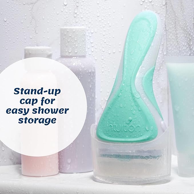 Schick Intuition Razors for Women with Sensitive Skin | 1 Razor & 4 Intuition Razor Blades Refill with Organic Aloe