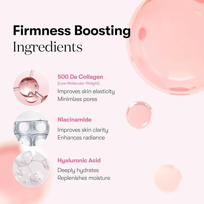 VT COSMETICS Collagen Reedle Shot 100 2-Step Hydrogel Mask(34.5gx4ea), Intensive Firming, Exosome 500Da Collagen, Fine Lines, Overnight Melting Mask, Korean Facial Mask, Pink Collagen