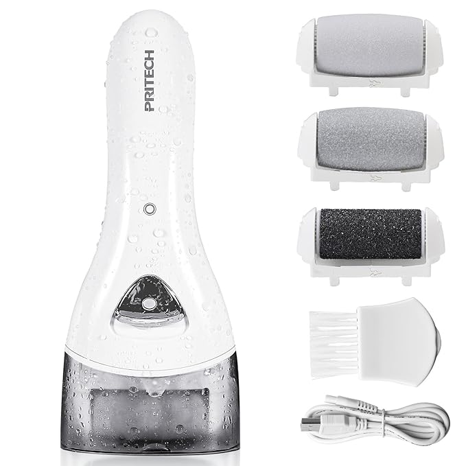Electric Foot Callus Removers Rechargeable, Portable Electronic Foot File Pedicure Tools, Electric Callus Remover Foot Scrubber Kit, Professional Foot Care Ideal Gift for Dead, Hard Cracked Dry Skin