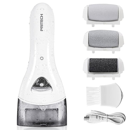 Electric Foot Callus Removers Rechargeable, Portable Electronic Foot File Pedicure Tools, Electric Callus Remover Foot Scrubber Kit, Professional Foot Care Ideal Gift for Dead, Hard Cracked Dry Skin