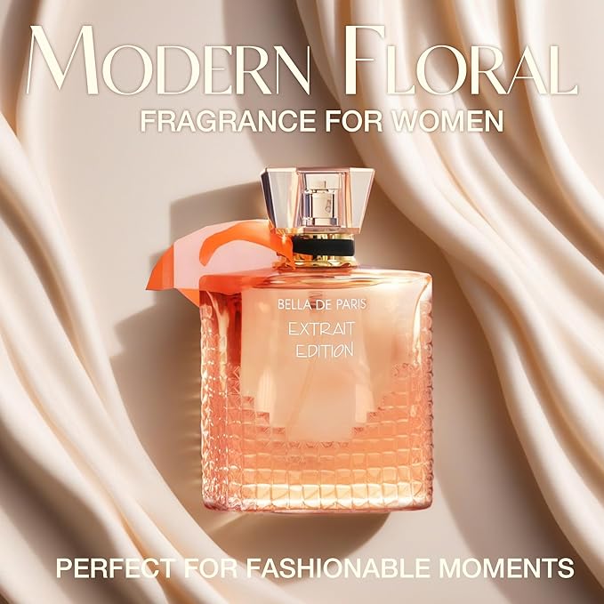 Bella De Paris EXT Women's Perfume Floral & Sweet Eau De Parfum Long Lasting Fragrance 3.4Fl Oz Cologne for Women Gift(3 Pack)