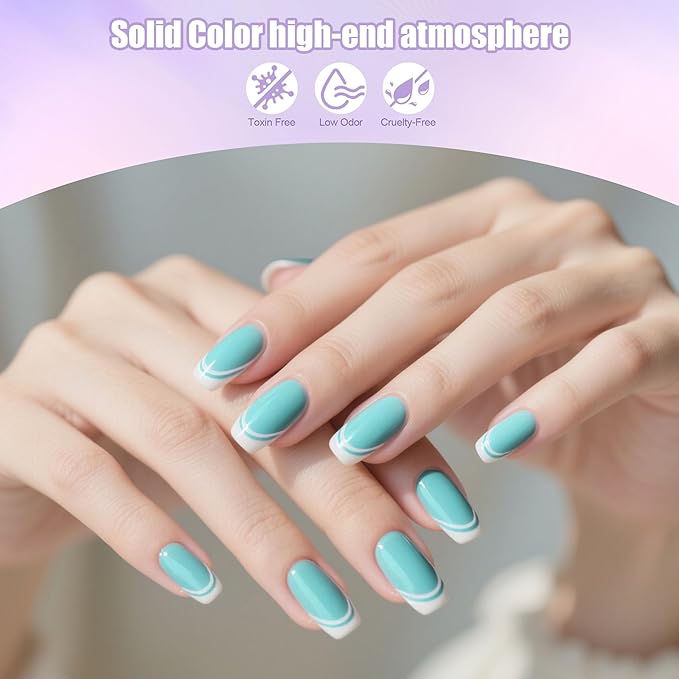 Artdone Sheer Gel Nail Polish Set Jelly UV Gel 6 Colors Translucent Milky White Pink Nude Brown Colors Nail Polish For All Seasons